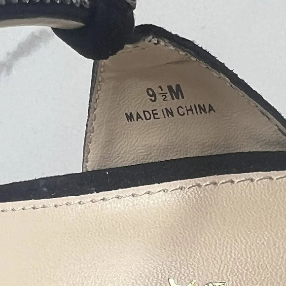 Pelle Moda Olina Slingback Platform Block Heels Sandals Black Sz 9.5 - Picture 9 of 14